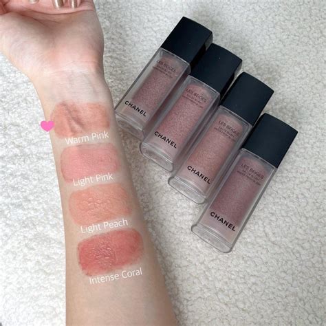 chanel les beiges blush swatches